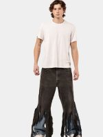 Levi’s Distressed Strip Hem Jeans – Layered Blue Detail - Image 2