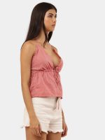 Oversized Shirt Halter Top - Image 2