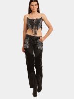 Reworked Bandana & Vintage Black Denim - Image 6
