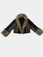 Frost Co-Ord Set – Canvas & Faux Fur Handcrafted Ensemble - Image 11