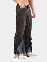 Levi’s Distressed Strip Hem Jeans – Layered Blue Detail - Image 5