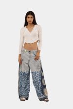 Pants with Leopard Panel Detail | Statement Wear - Image 5