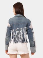 Fray Denim Jacket - Image 8