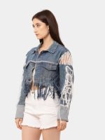 Fray Denim Jacket - Image 6