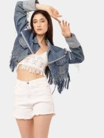 Fray Denim Jacket - Image 4