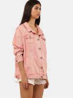 Denim Jacket with Cyberglism Back Print & Hand Cudana Work - Image 6