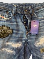 Patch & Distressed Reworked Denim Jorts - Image 8