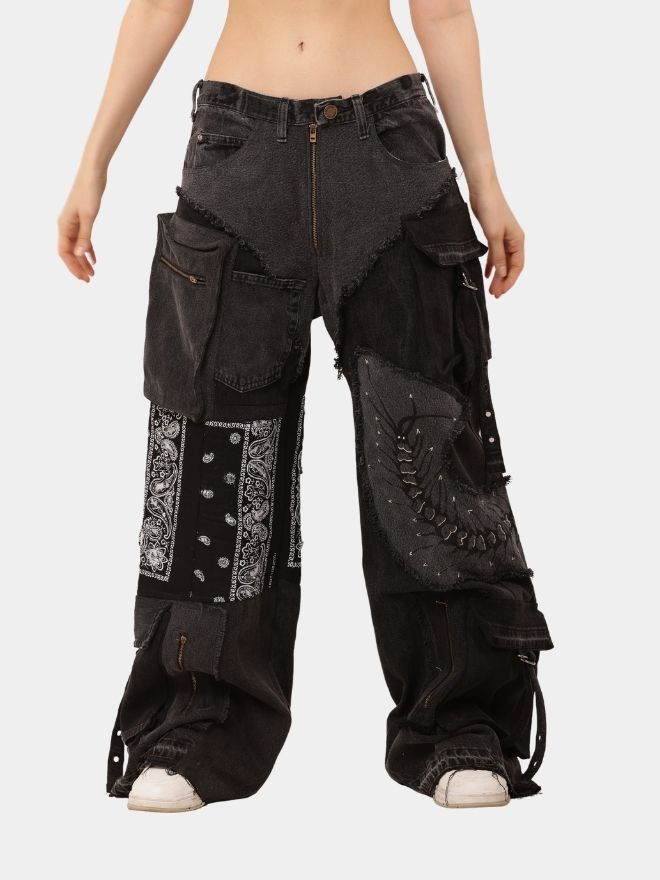 177 Baggy Centipede Jeans – Upcycled Denim