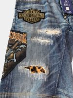 Patch & Distressed Reworked Denim Jorts - Image 12