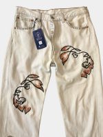 Off-White Levi’s 501 with Lion & Anchor Embroidery - Image 4