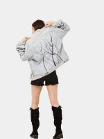 Couture Wave Reworked Denim Jacket - Image 8