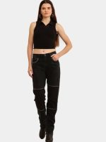 BLACK HAND EMBROIDERED JEANS - Image 2