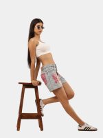 Levi’s Shorts with Hand-Embroidered & Bandana Patch - Image 9