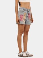 Levi’s Shorts with Hand-Embroidered & Bandana Patch - Image 6