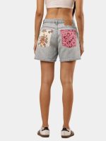 Levi’s Shorts with Hand-Embroidered & Bandana Patch - Image 3