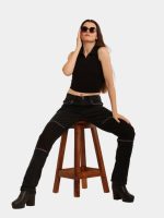 BLACK HAND EMBROIDERED JEANS - Image 3
