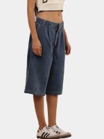 Carhartt Carpenter Jorts – Wide Leg Utility Denim Shorts - Image 7
