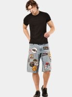 Crazy Patchwork Denim Jorts - Image 12