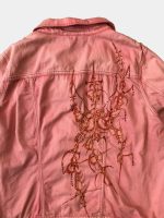 Denim Jacket with Cyberglism Back Print & Hand Cudana Work - Image 13