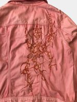 Denim Jacket with Cyberglism Back Print & Hand Cudana Work - Image 14