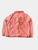 Denim Jacket with Cyberglism Back Print & Hand Cudana Work - Image 15