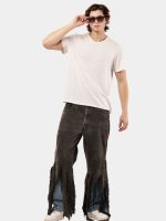Levi’s Distressed Strip Hem Jeans – Layered Blue Detail - Image 13