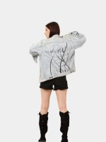 Couture Wave Reworked Denim Jacket - Image 5