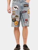 Crazy Patchwork Denim Jorts - Image 5