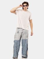 Pants with Leopard Panel Detail | Statement Wear - Image 6