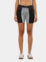Two-Tone Denim Shorts - Image 4