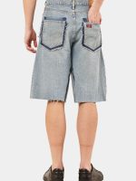 Crazy Patchwork Denim Jorts - Image 2