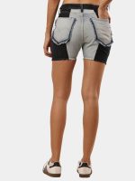 Two-Tone Denim Shorts - Image 3