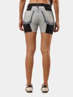 Two-Tone Denim Shorts - Image 2