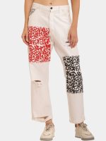 White Typo Carpenter Pant – Screen Print Denim - Image 9