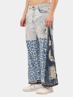 Pants with Leopard Panel Detail | Statement Wear - Image 14