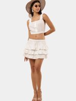 Pure White Recycled Vintage Co-Ord Set - Image 2