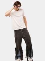 Levi’s Distressed Strip Hem Jeans – Layered Blue Detail - Image 12