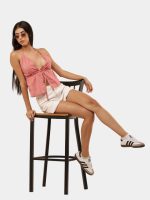 Oversized Shirt Halter Top - Image 6