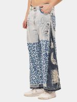 Pants with Leopard Panel Detail | Statement Wear - Image 12