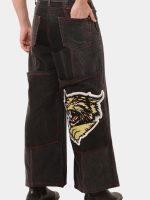 Y2K RAV Skater Patchwork Denim Pants