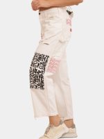 White Typo Carpenter Pant – Screen Print Denim - Image 5