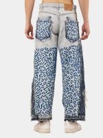 Pants with Leopard Panel Detail | Statement Wear - Image 9
