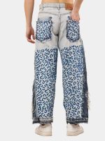 Pants with Leopard Panel Detail | Statement Wear - Image 8