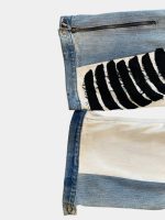 Denim Pants – Skull Embroidered Patchwork - Image 25