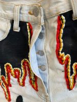 Denim Pants – Skull Embroidered Patchwork - Image 21