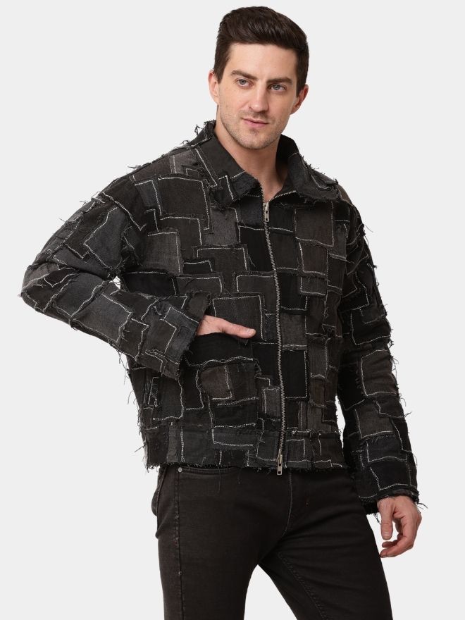 59 Monochrome Patch Jacket - Image 1