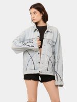Couture Wave Reworked Denim Jacket - Image 3
