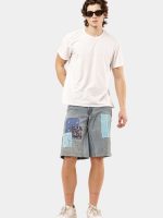 Reworked Bandana Patch Denim Jorts - Image 15