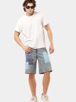 Reworked Bandana Patch Denim Jorts - Image 14