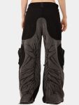 Denim Jeans with Circular Pockets & Cybersigilism Print